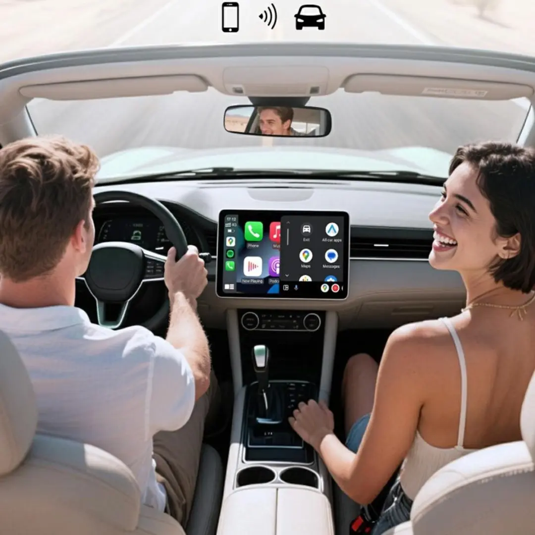 4Smarts Autoadapter CarPlay Android Auto Bluetooth - Zwart/Zilver - afbeelding 5 van 6