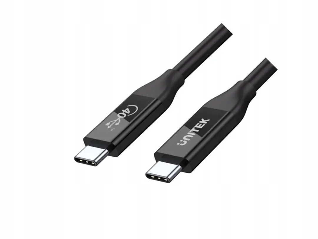 Unitek C14100BK-0.8M USB-C Kabel 100W PD 40Gbps 0.8m