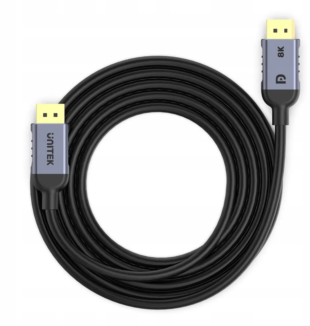 Unitek DisplayPort Kabel 1m - Zwart/Grijs - afbeelding 6 van 6
