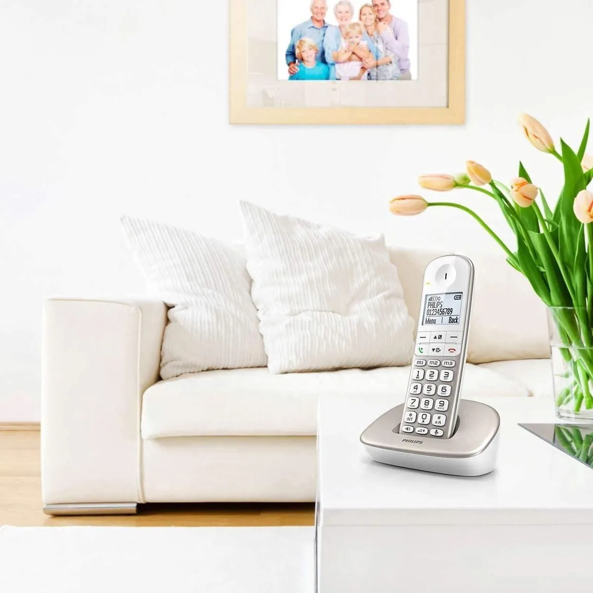 Philips XL4901S DECT Telefoon - Senioren - 1 Handset Wit