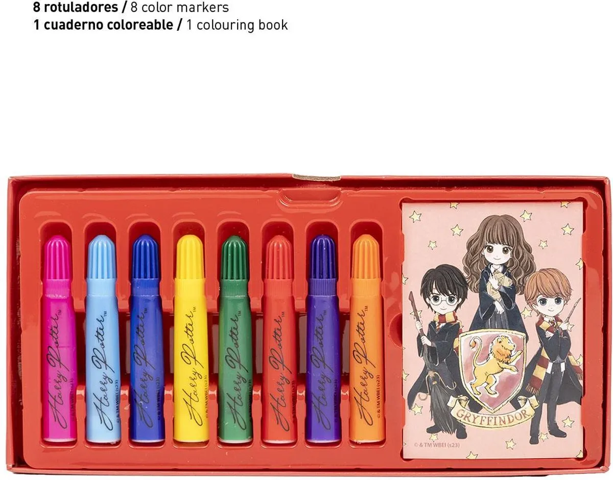 Harry Potter Tekendoos - 44 Stuks - Rood/Rozig