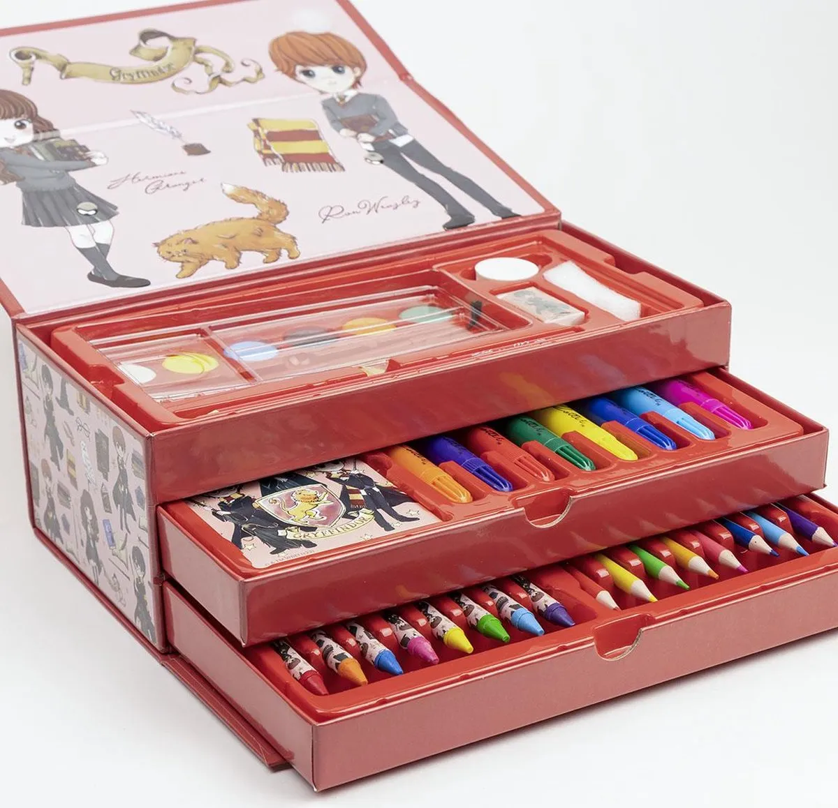 Harry Potter Tekendoos - 44 Stuks - Rood/Rozig