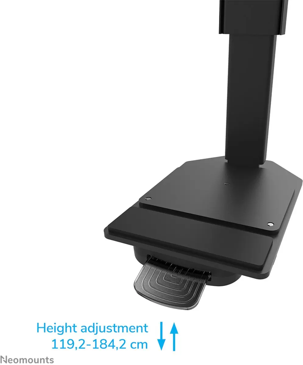Neomounts FL55-975BL1 TV Trolley - Gemotoriseerd 75-115" - 160 kg - Zwart - afbeelding 2 van 6