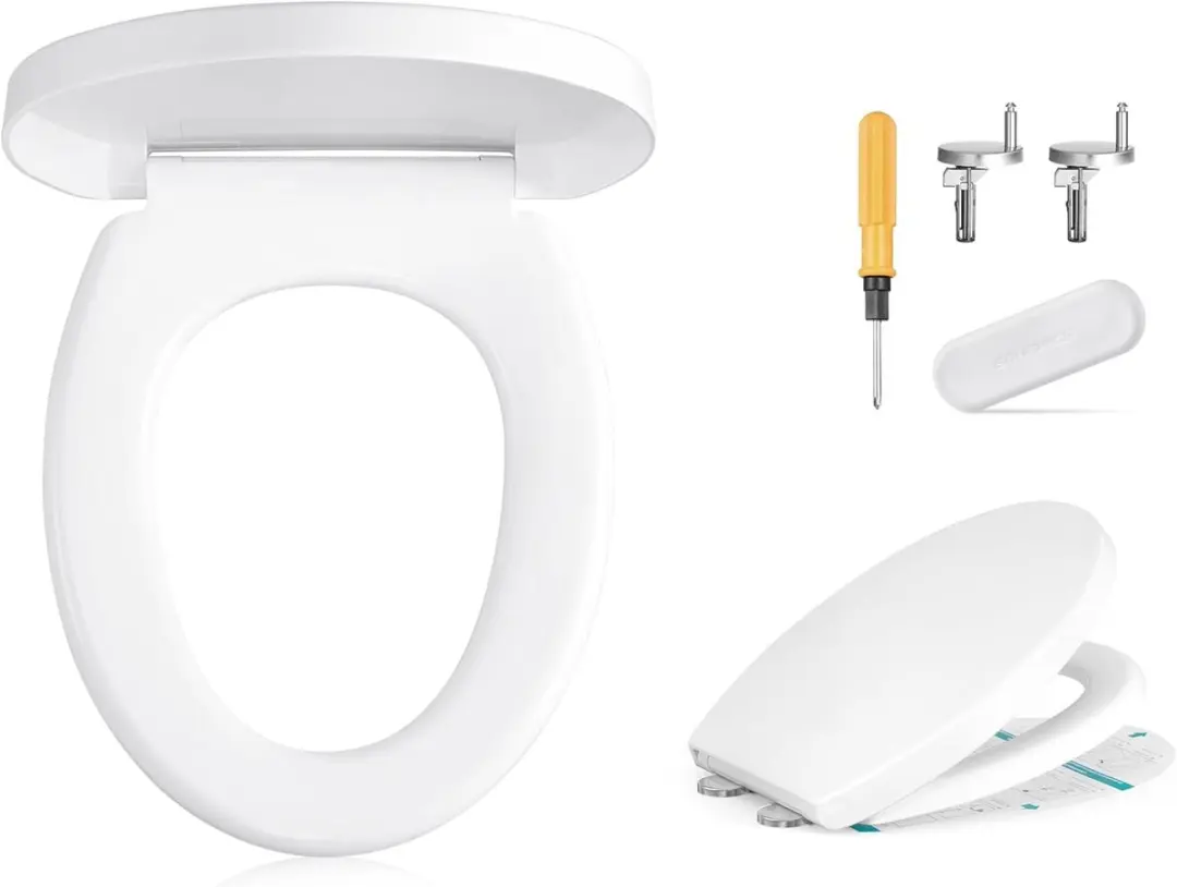Songmics BTL001WZ01 Toiletbril - Softclose - Wit - afbeelding 2 van 6