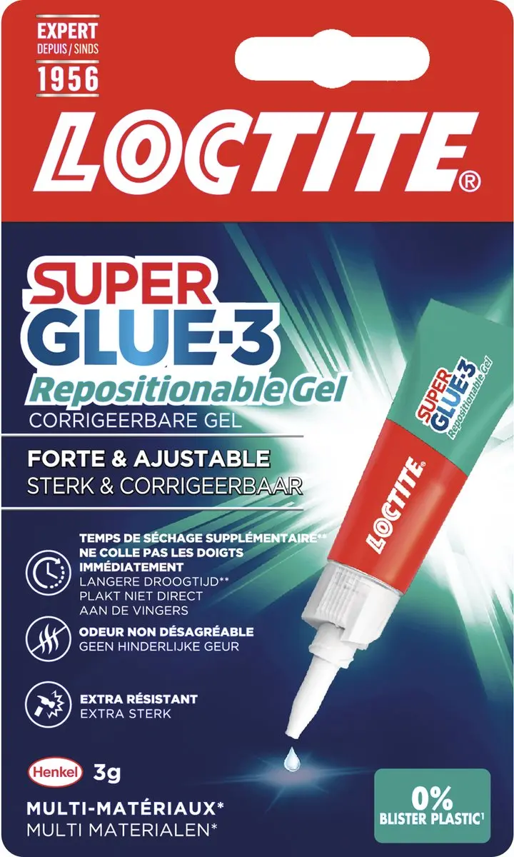 Loctite Pure Gel 3 g Blistercard