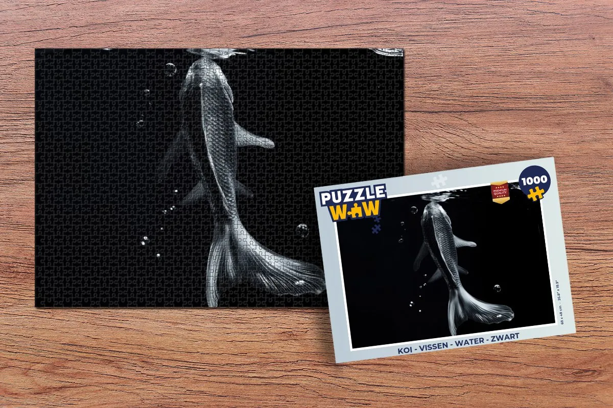 PuzzleWow Koi Legpuzzel 1000 Stuks - Water
