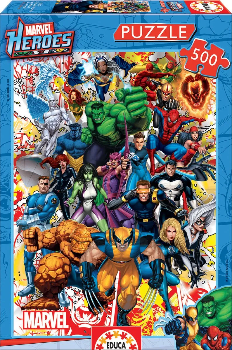 Marvel Superhelden Puzzel - 500 Stuks ED15560