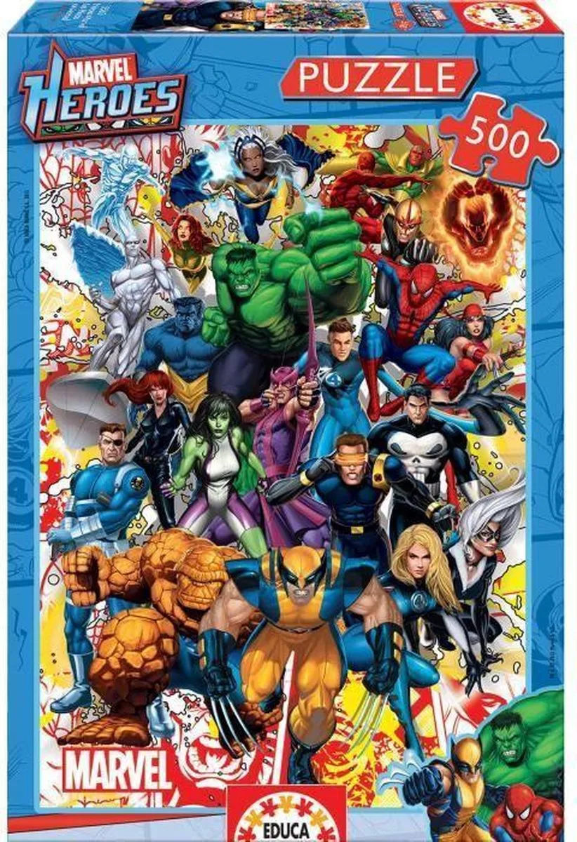 Marvel Superhelden Puzzel - 500 Stuks ED15560
