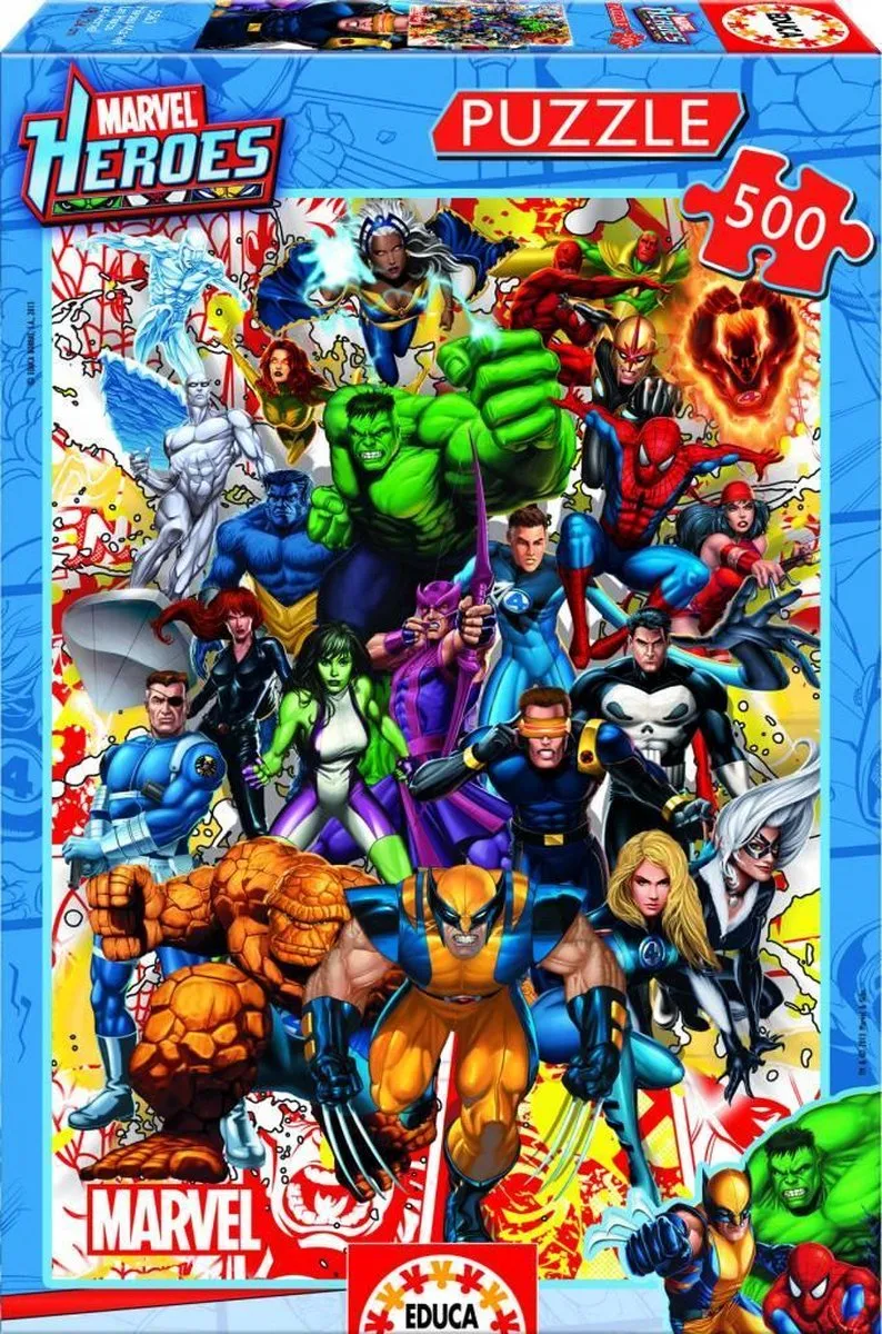 Marvel Superhelden Puzzel - 500 Stuks ED15560