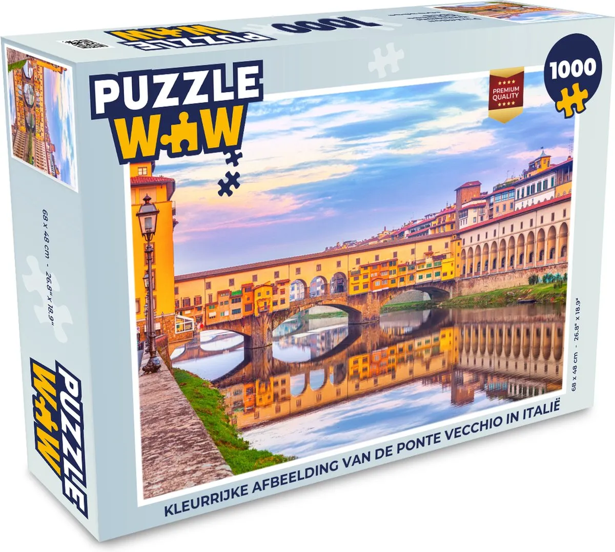 PuzzleWow Legpuzzel Ponte Vecchio 1000 Stuks
