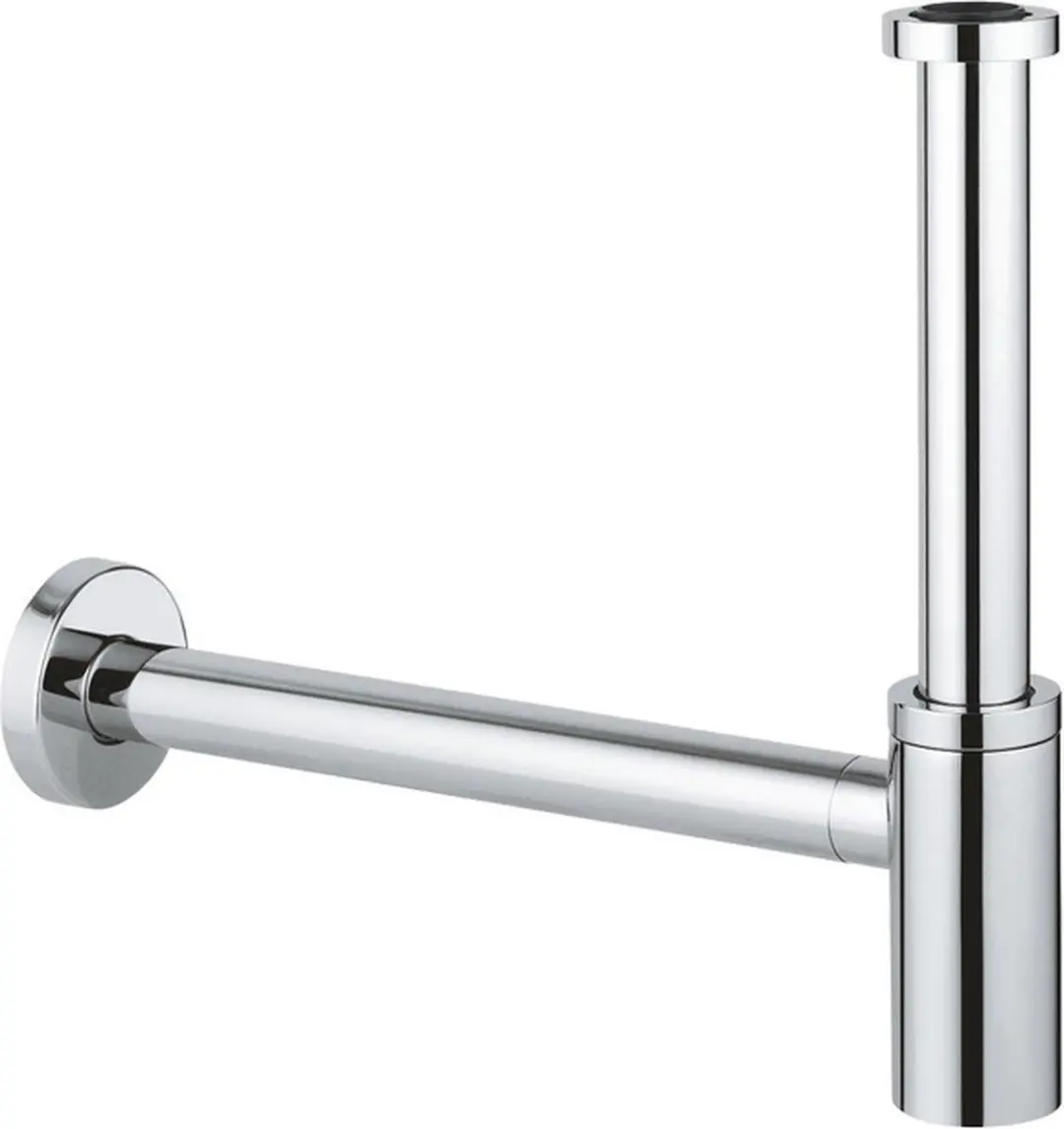 GROHE Universeel design sifon 1 1/4 met muurbuis en roset chroom