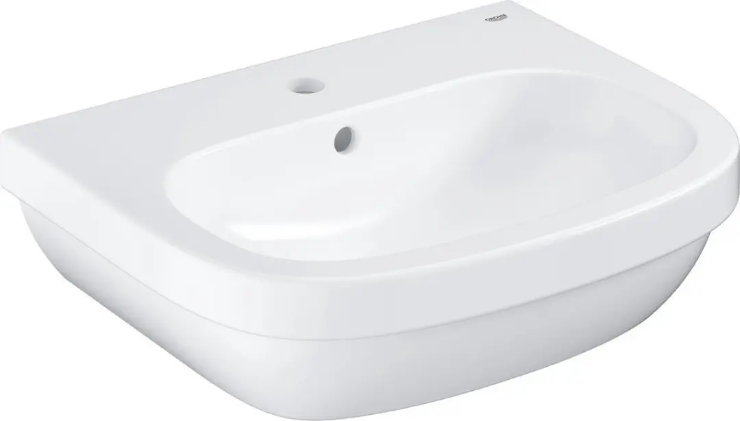 Grohe Euro Keramische Wastafel 55x45cm Wit