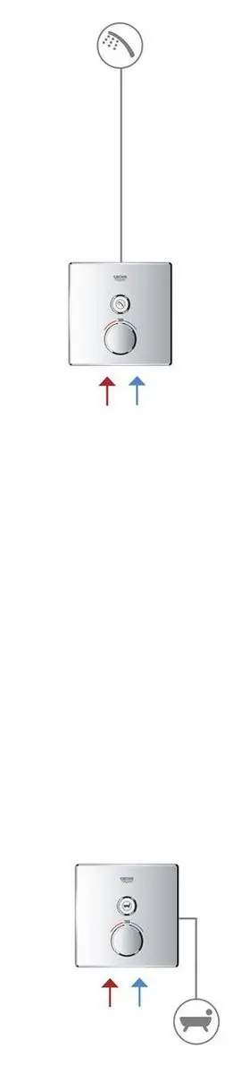 GROHE Grohtherm SmartControl Thermostate Douchekraan 29123000 - Chroom - afbeelding 6 van 6