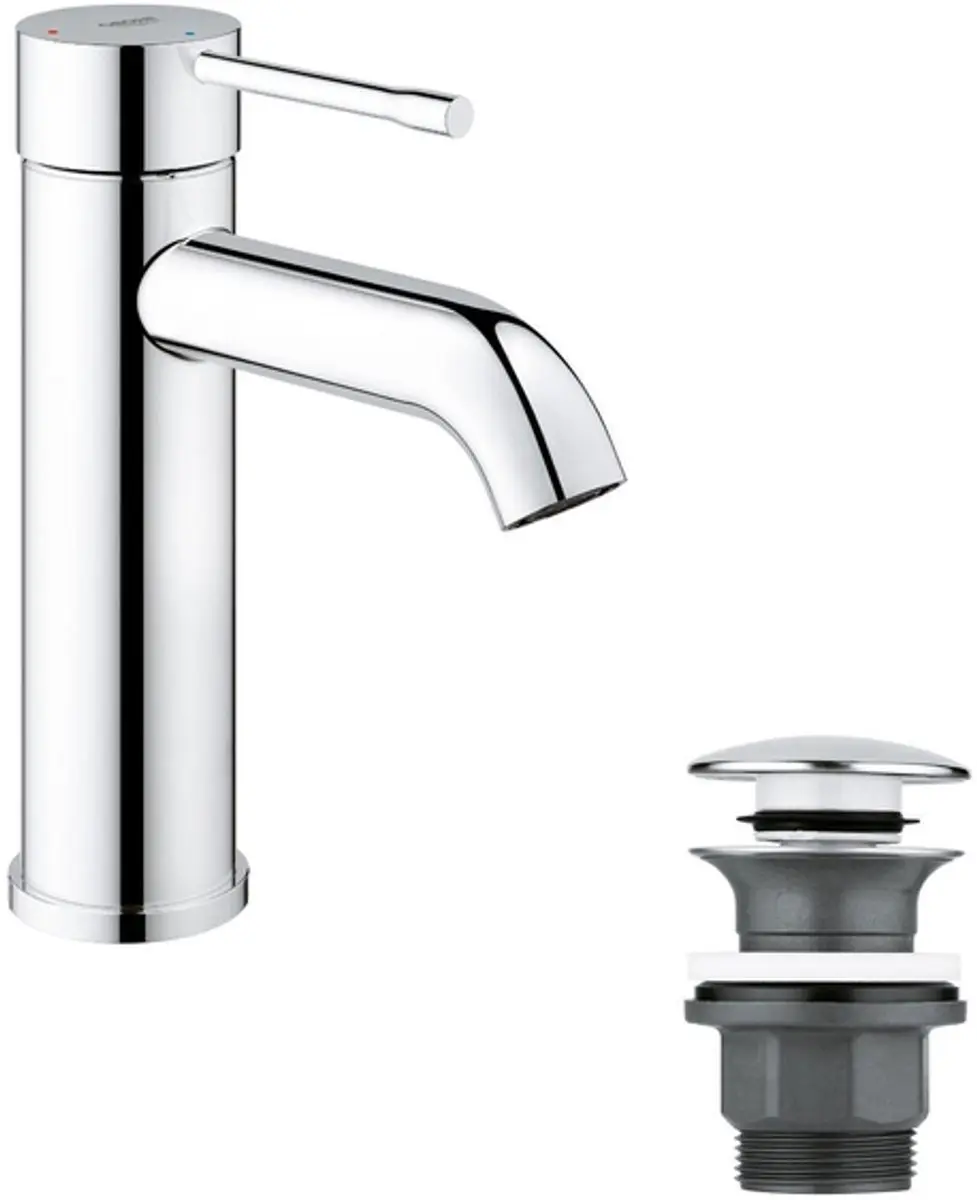 Grohe Essence S-size Wastafelmengkraan - Chroom - afbeelding 3 van 6