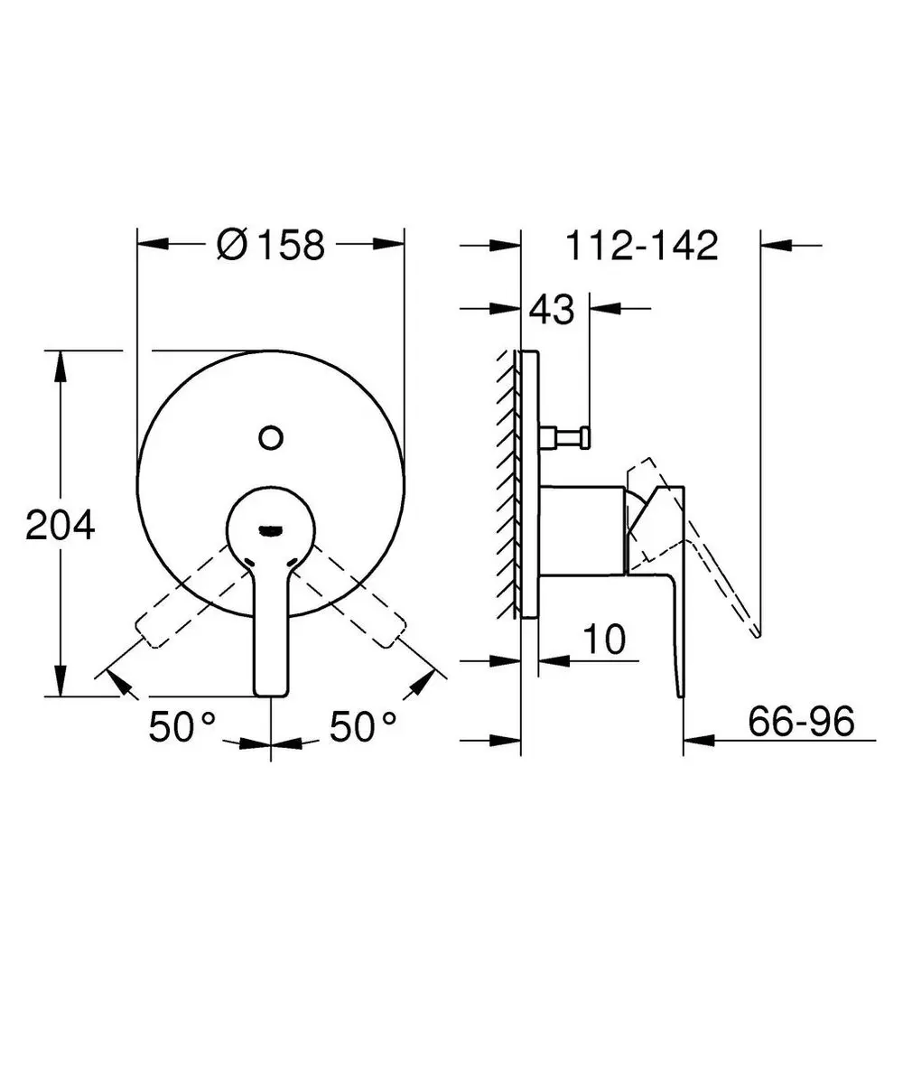 GROHE Lineare 24064001 Douchemengkraan - Chroom - afbeelding 3 van 5