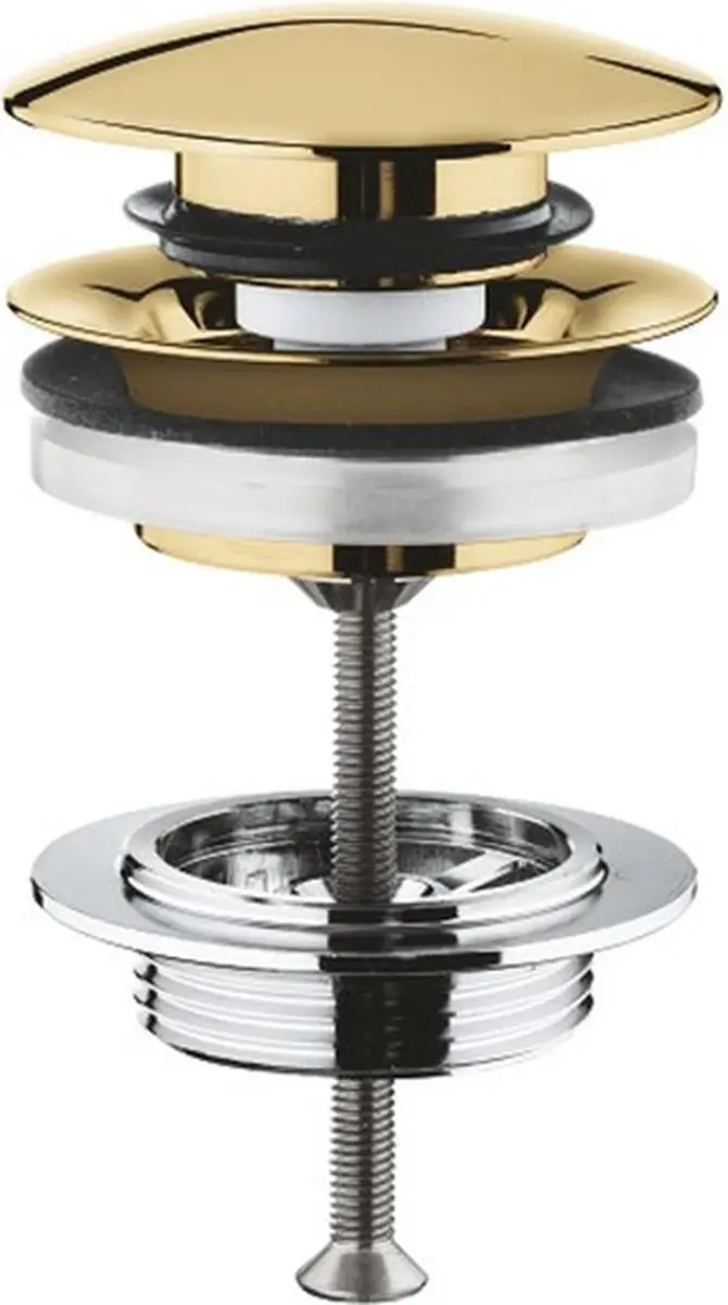 GROHE Afvoergarnituur Push Up 65807GL0 - Goud - afbeelding 2 van 6