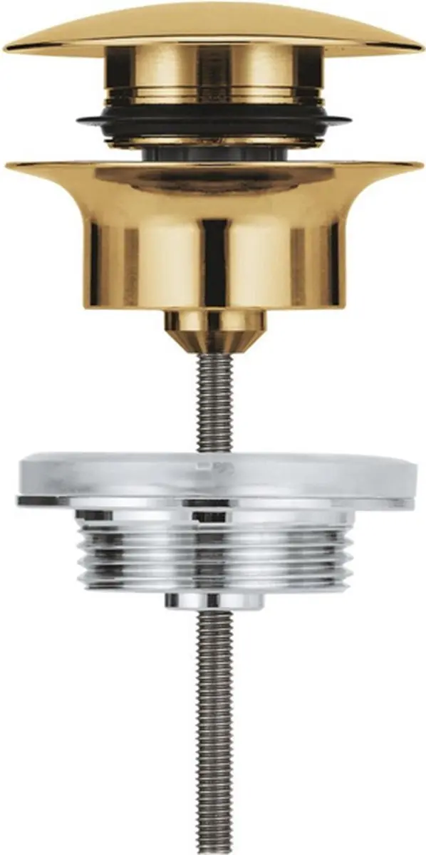 GROHE Afvoergarnituur Push Up 65807GL0 - Goud - afbeelding 3 van 6