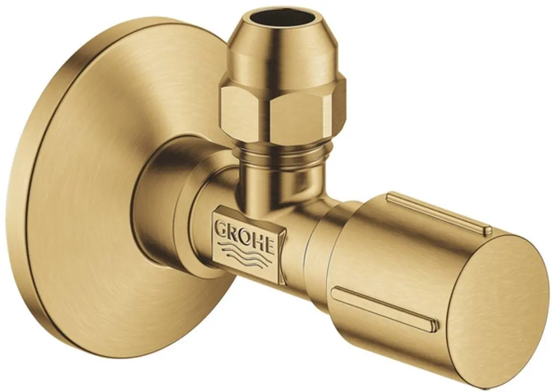 GROHE Hoekstopkraan 1/2'' X 3/8'' Knelkoppeling Cool Sunrise (Geborsteld)