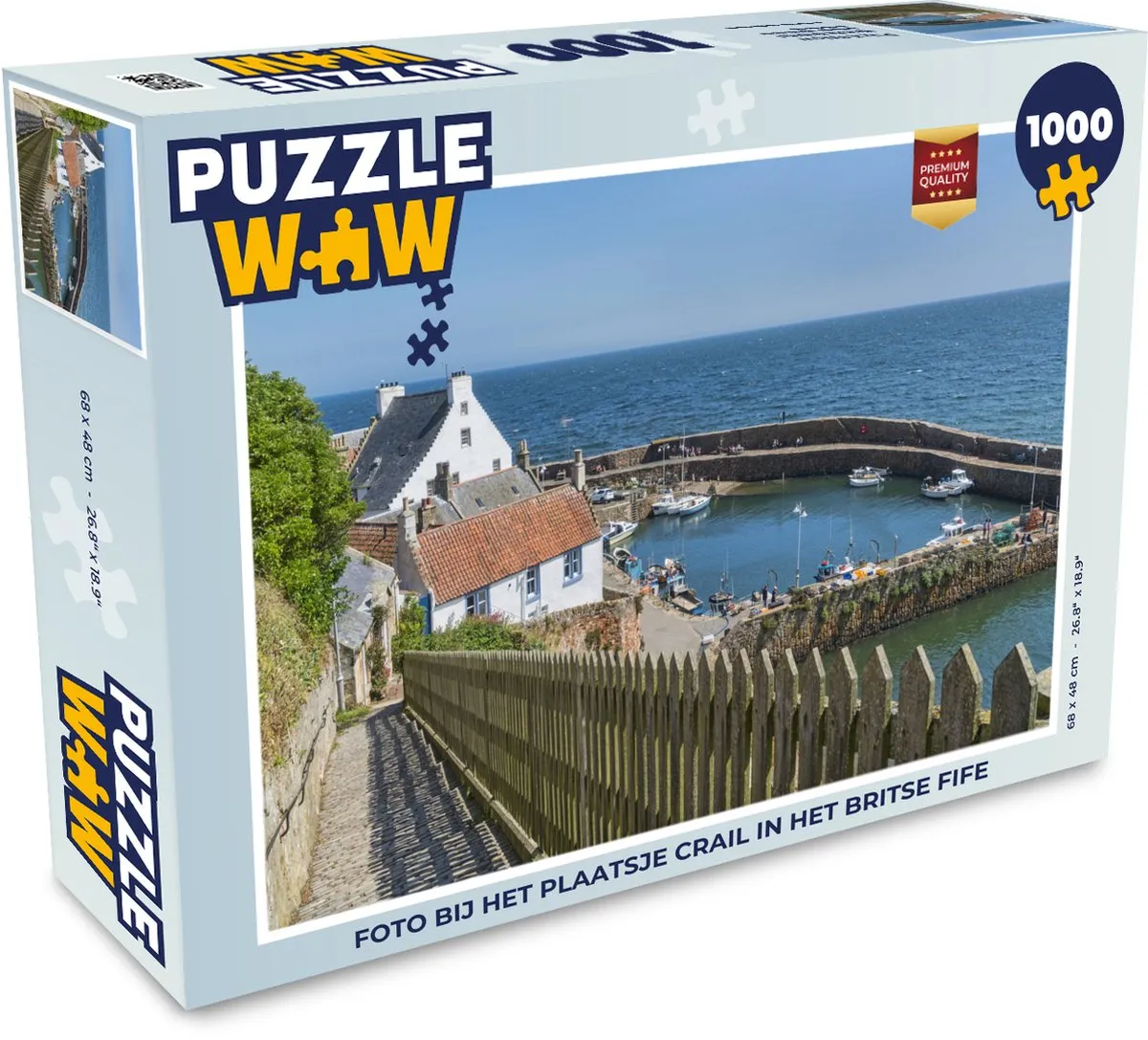 PuzzleWow Crail Legpuzzel 1000 Stuks - Multicolor
