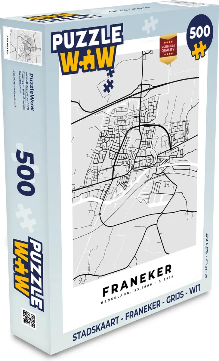 PuzzleWow Franeker Legpuzzel 500 Stuks - Multicolor