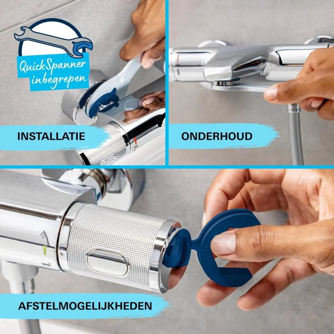 GROHE QuickFix Precision Get Doucheset 15cm - Chroom - afbeelding 3 van 6