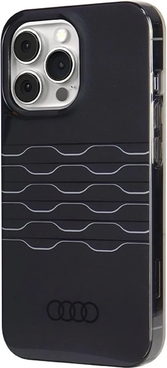 Audi IML Grille Pattern Back Case MagSafe - iPhone 13 Pro - Zwart - afbeelding 5 van 6