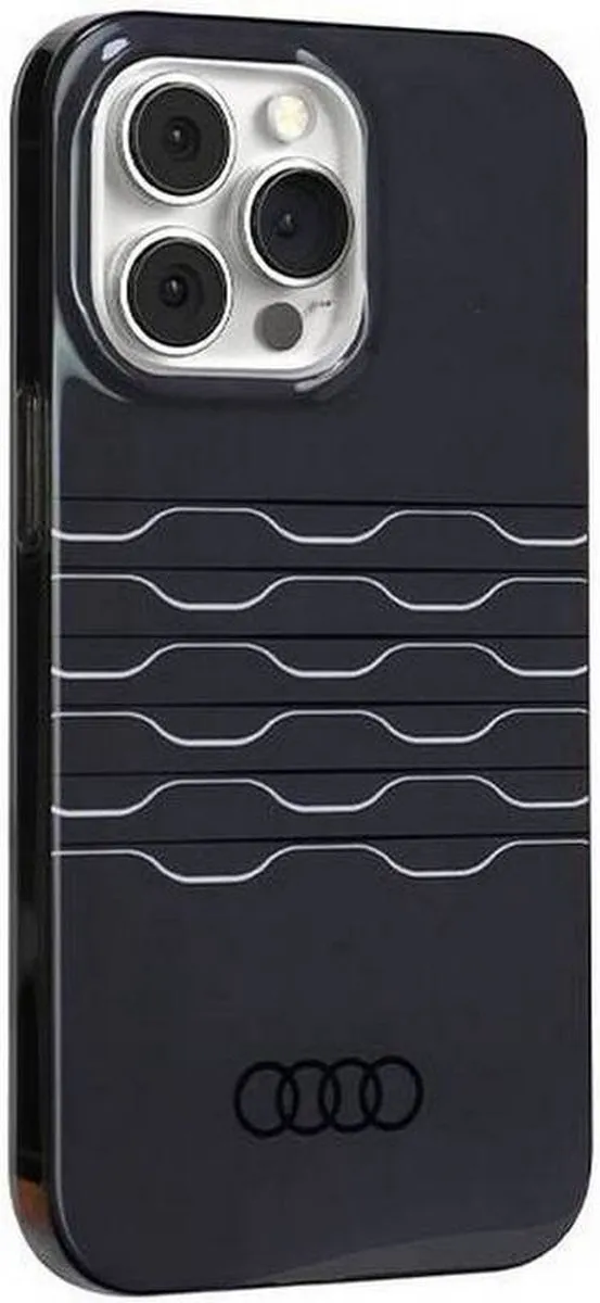 Audi IML Grille Pattern Back Case MagSafe - iPhone 13 Pro - Zwart - afbeelding 3 van 6