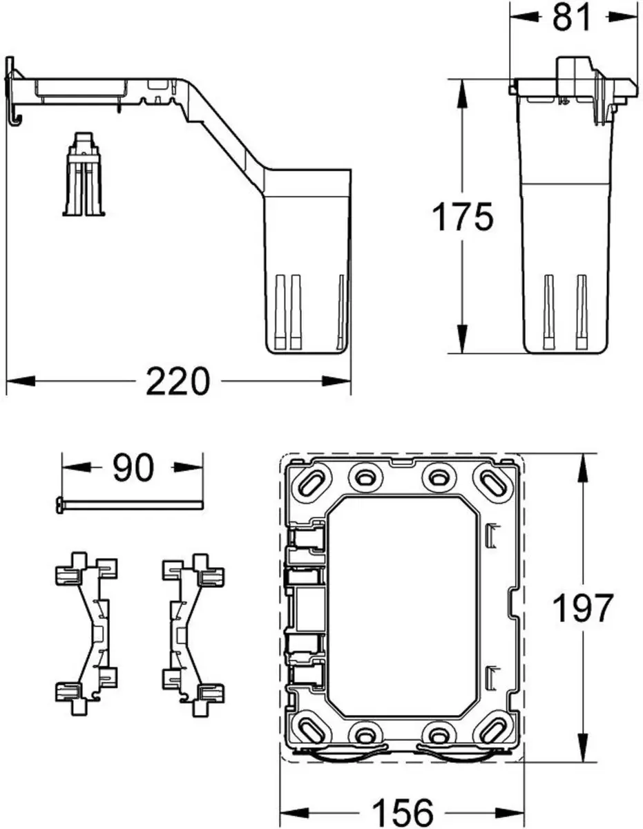 GROHE QuickFix Fresh Ombouwset - afbeelding 3 van 6