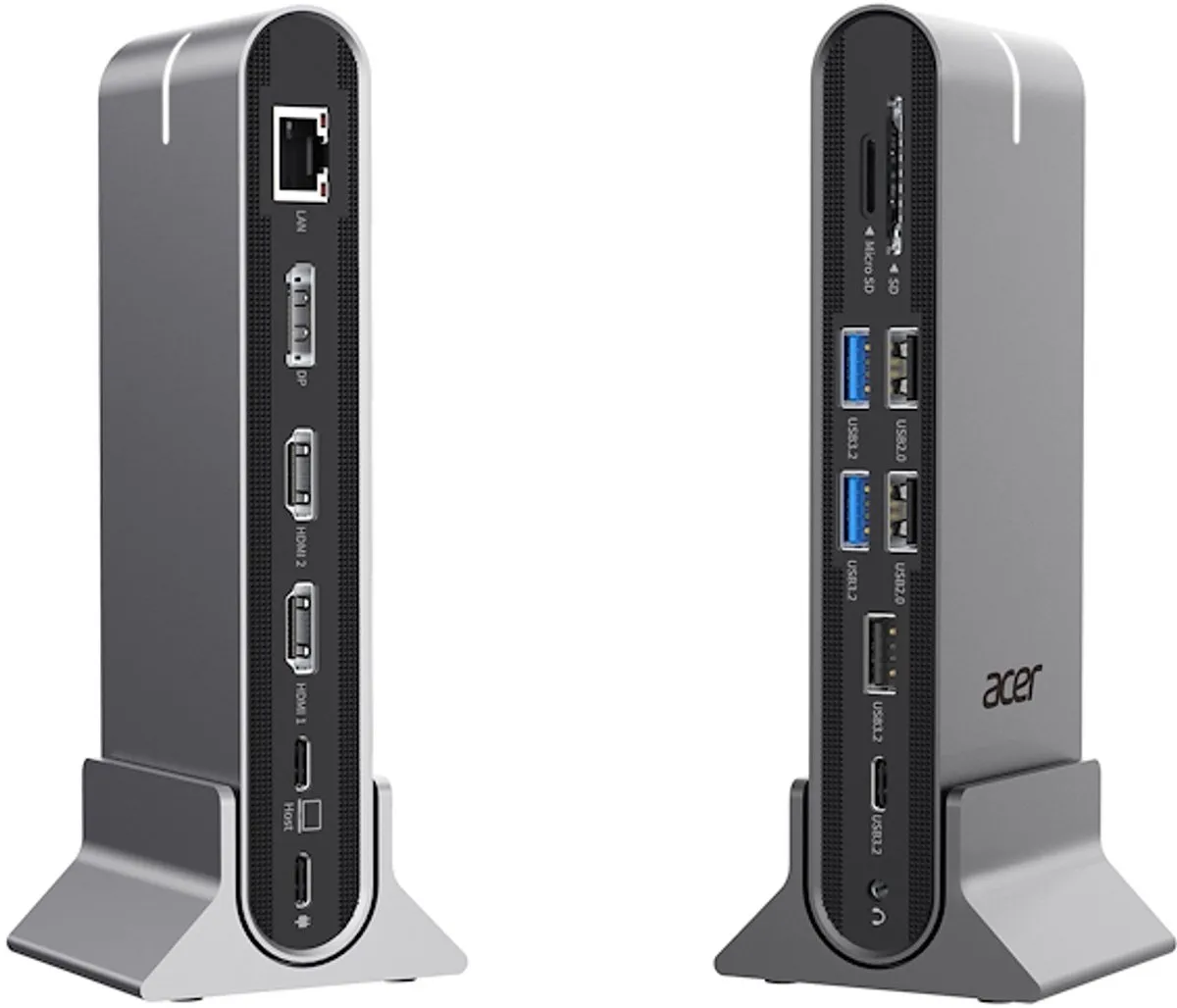 Acer HP.DSCAB.022 Dock & Poortreplicator - USB 3.2 Gen 1 - Zilver