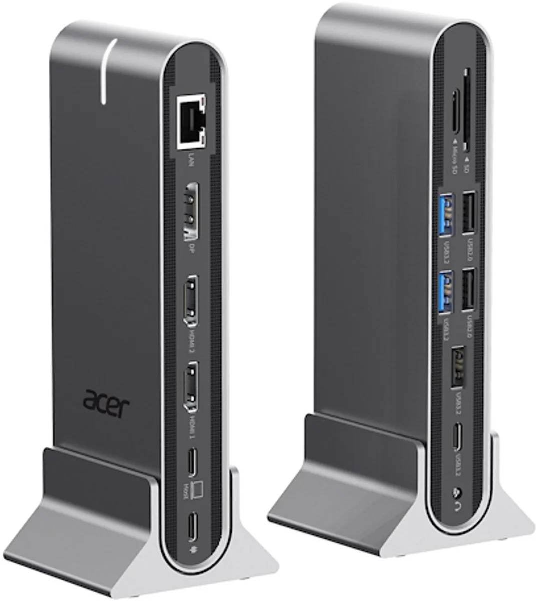 Acer HP.DSCAB.022 Dock & Poortreplicator - USB 3.2 Gen 1 - Zilver