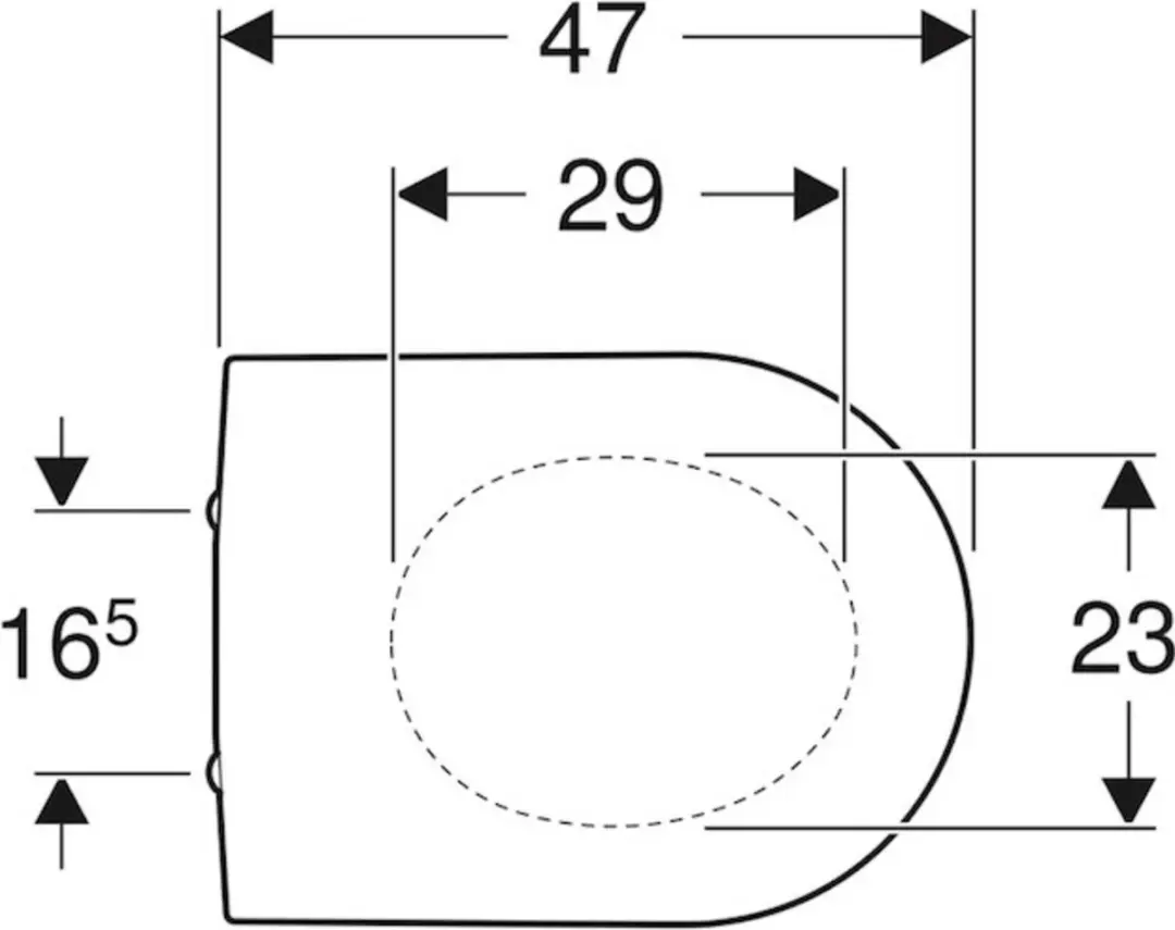 Geberit 300 Basic Toiletbril Wit - afbeelding 5 van 6