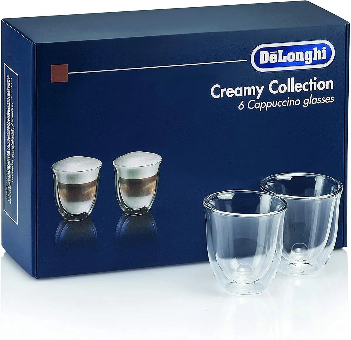 De'Longhi Kopjes Creamy Collection 5513296661 - 6 Stuks - Transparant