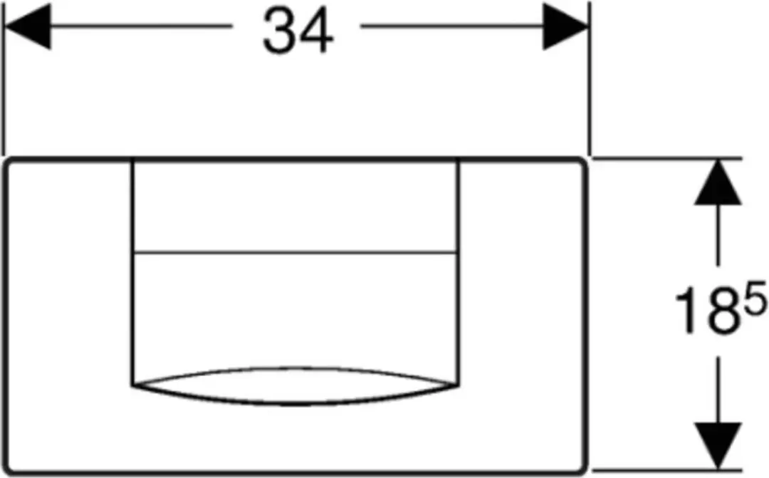 Geberit 200F Bedieningspaneel - Wit - afbeelding 4 van 6