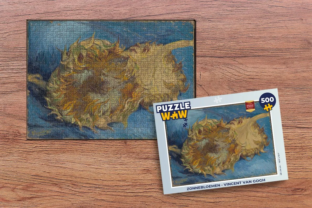 PuzzleWow Vincent van Gogh Zonnebloemen Legpuzzel 500 Stuks - Multicolor