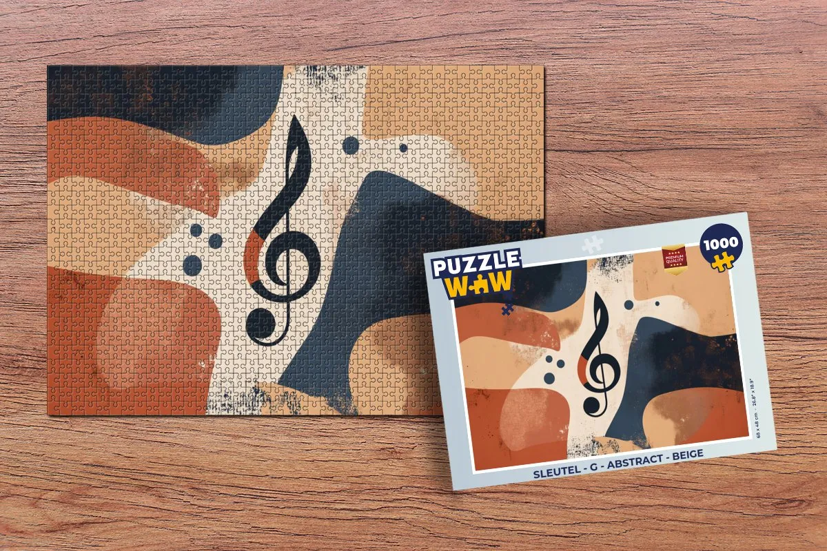 PuzzleWow Legpuzzel Sleutel - Abstract 1000 Stuks