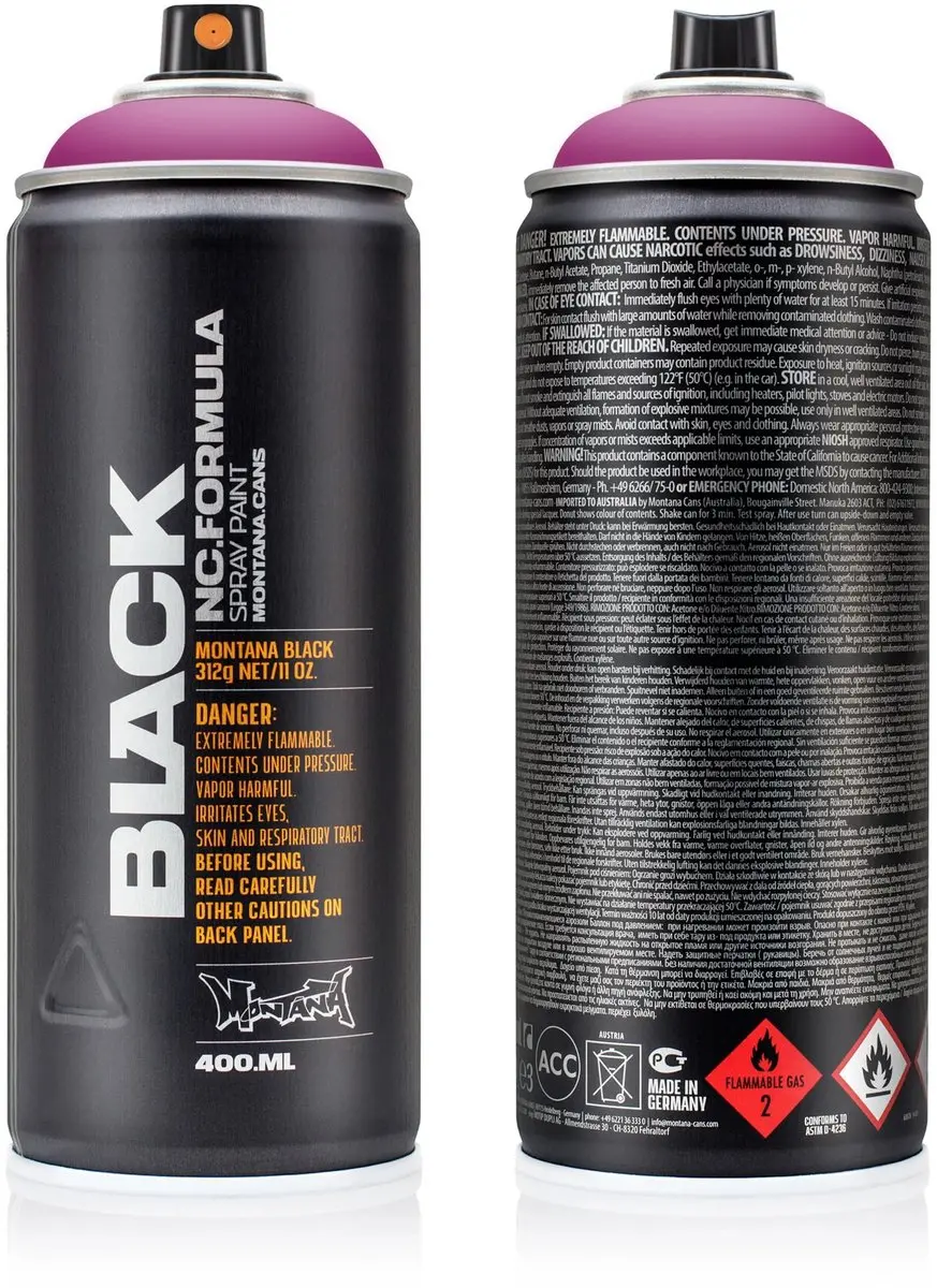 Montana BLACK 3155 Purple Rain Spuitbus 400ml - afbeelding 6 van 6