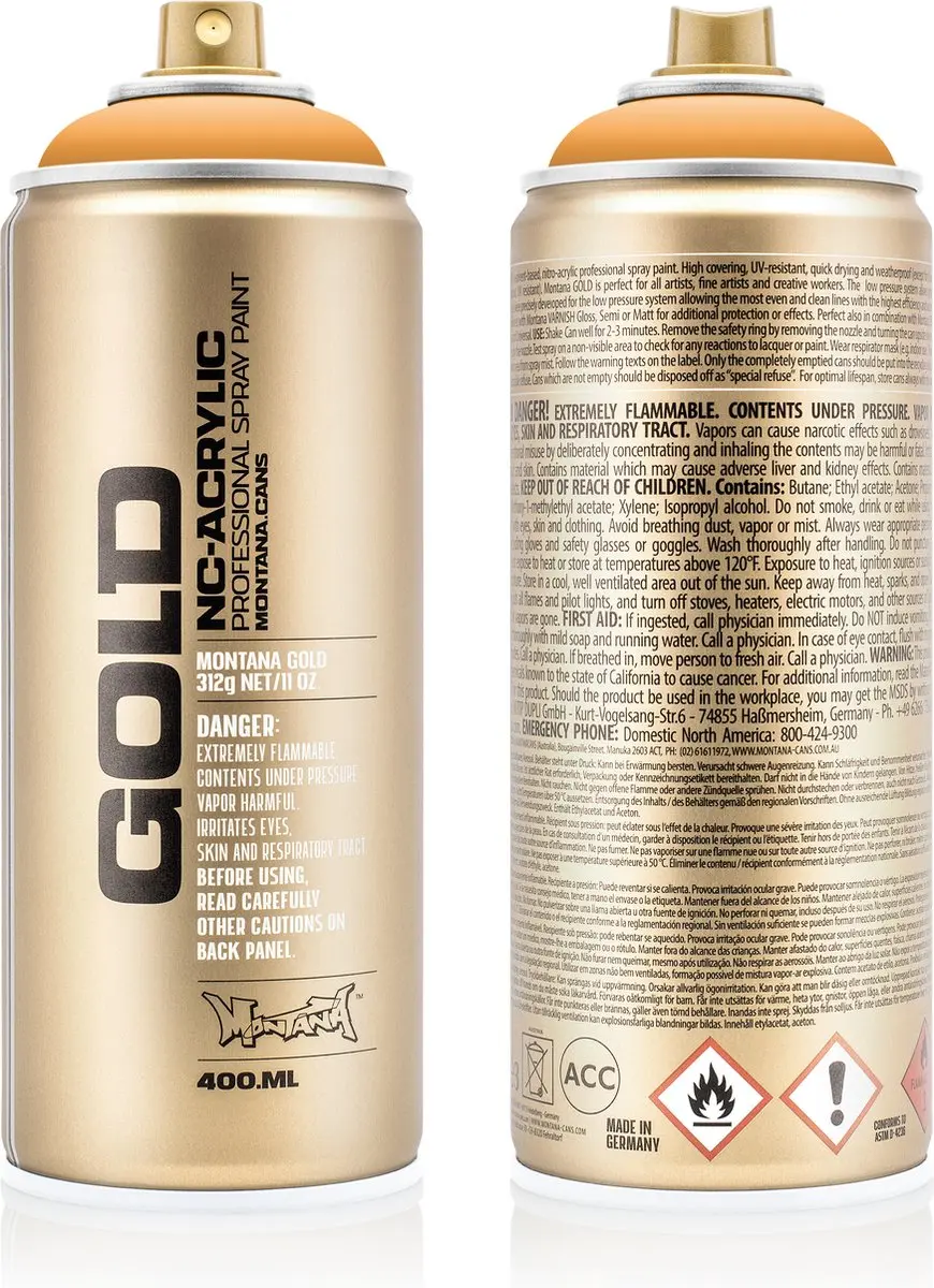 Montana GOLD G2030 Blast Orange spuitbus 400ml