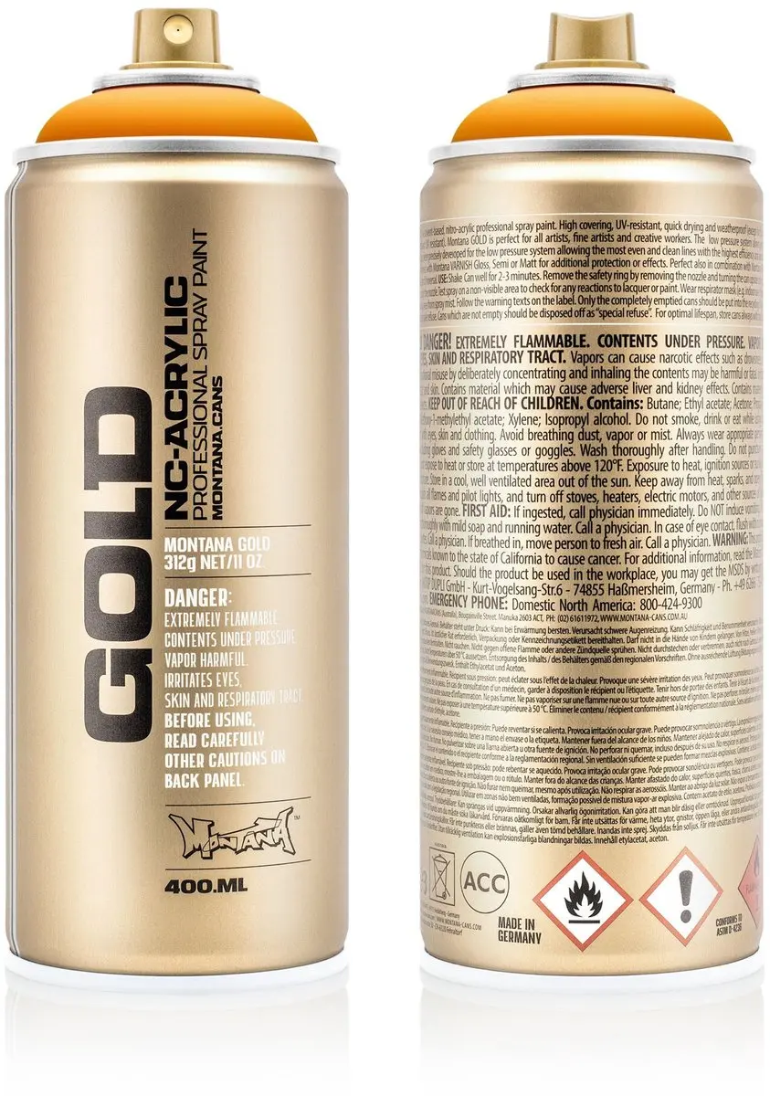 Montana GOLD G1240 Golden Yellow spuitbus 400ml
