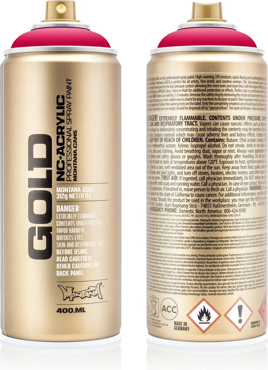 Montana GOLD G3030 Raspberry spuitbus 400ml