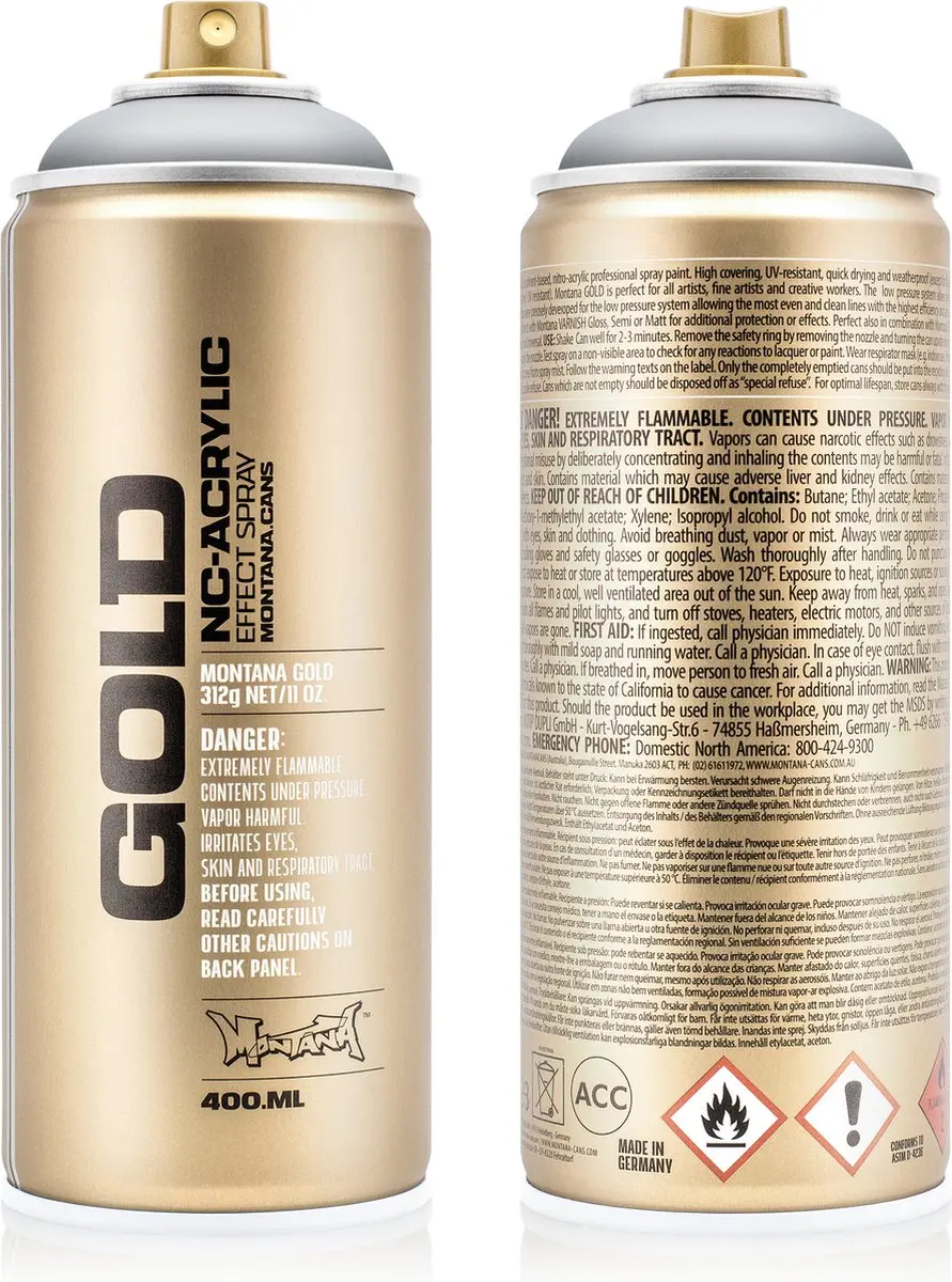 Montana GOLD M1100 Outline Silver spuitbus 400ml
