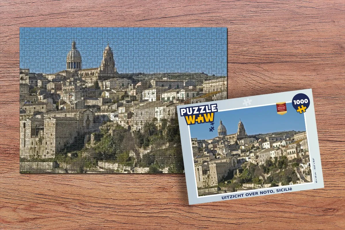 PuzzleWow Legpuzzel Noto Sicilië 1000 Stuks - Multicolor