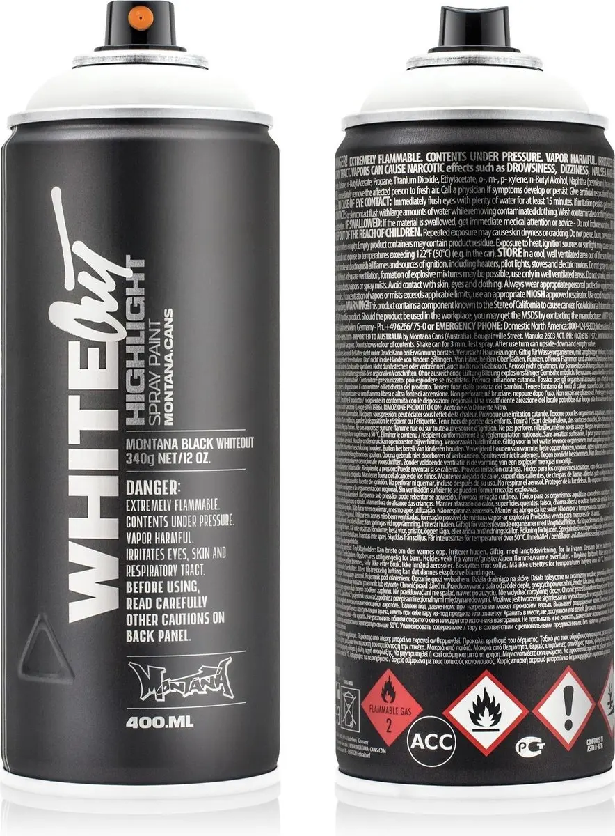 Montana WHITEOUT 400ml spuitbus