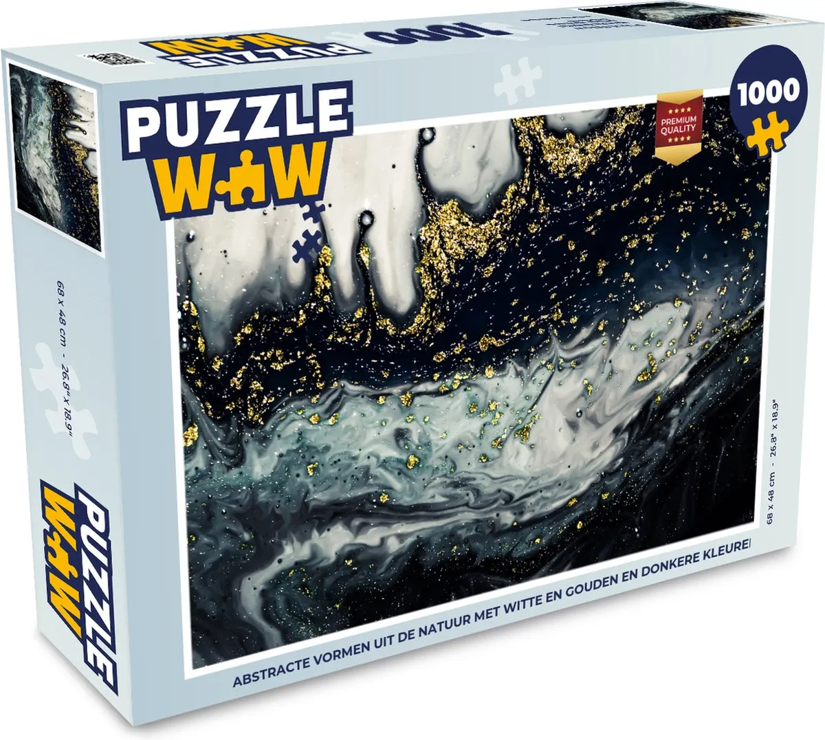 PuzzleWow Marmer Abstract Legpuzzel 1000 Stuks