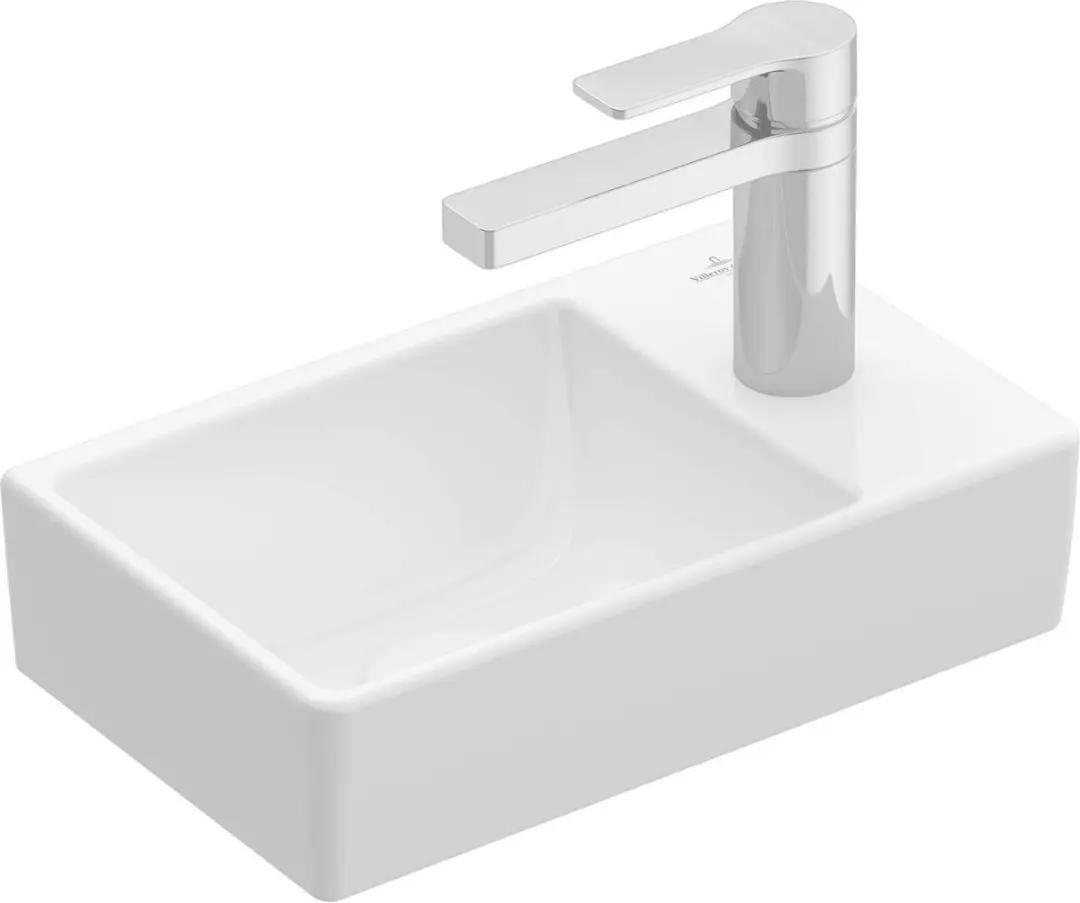 Villeroy & Boch Avento Fontein 1 Kraangat Rechts 36x22cm