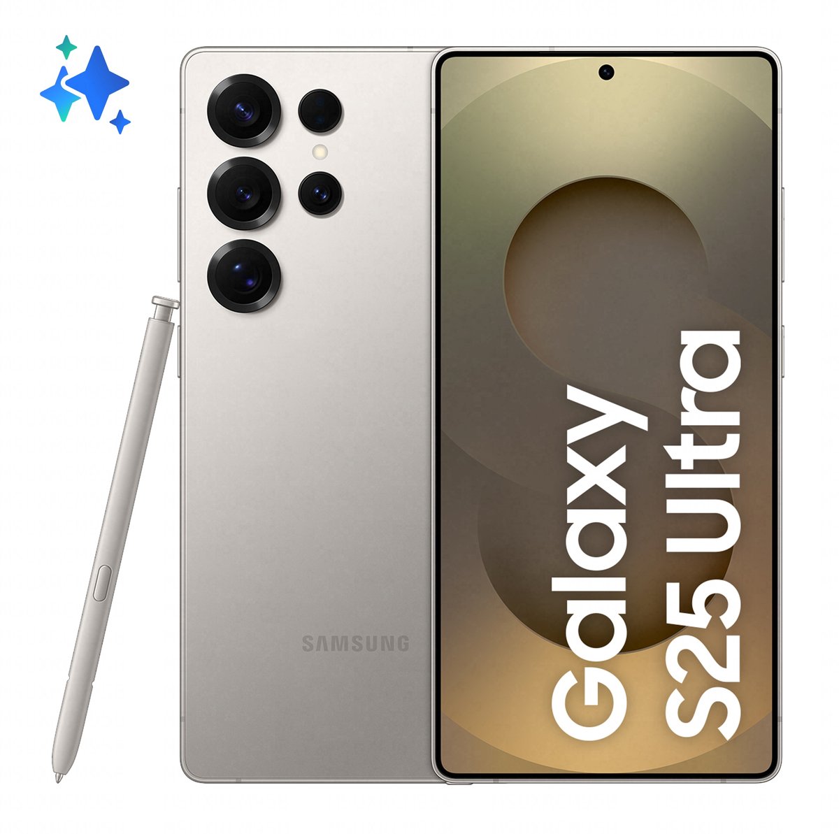 Samsung Galaxy S25 Ultra 17,5 cm (6.9") Dual SIM Android 15 5G USB Type-C 12 GB 1 TB 5000 mAh Grijs, Titanium