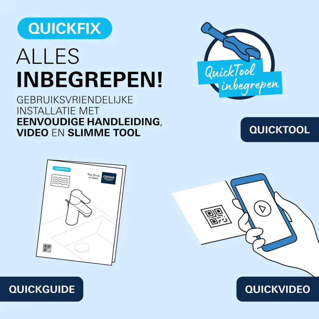 GROHE Dice Wastafelmengkraan 1018322430 - Mat Zwart - afbeelding 5 van 6
