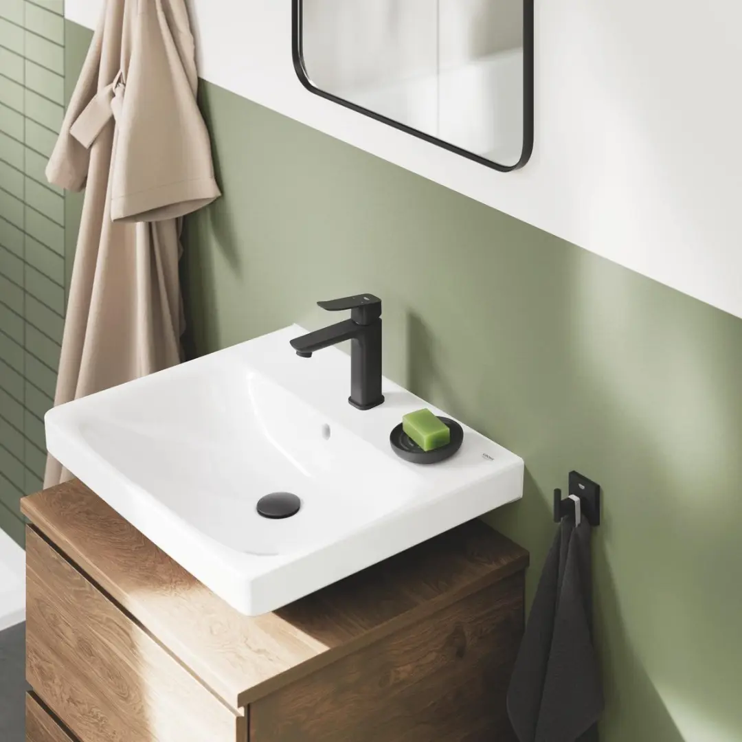 GROHE Dice Wastafelmengkraan 1018332430 - Mat Zwart - afbeelding 6 van 6