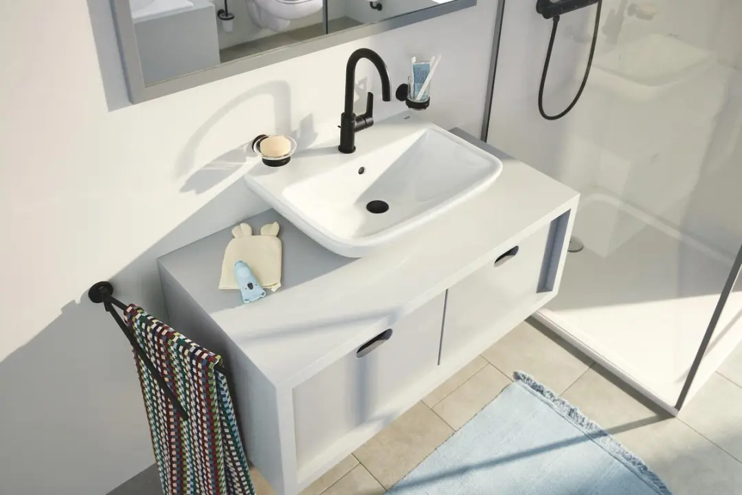 GROHE QuickFix Start 242032432 Wastafelmengkraan - Matte Black - afbeelding 2 van 6