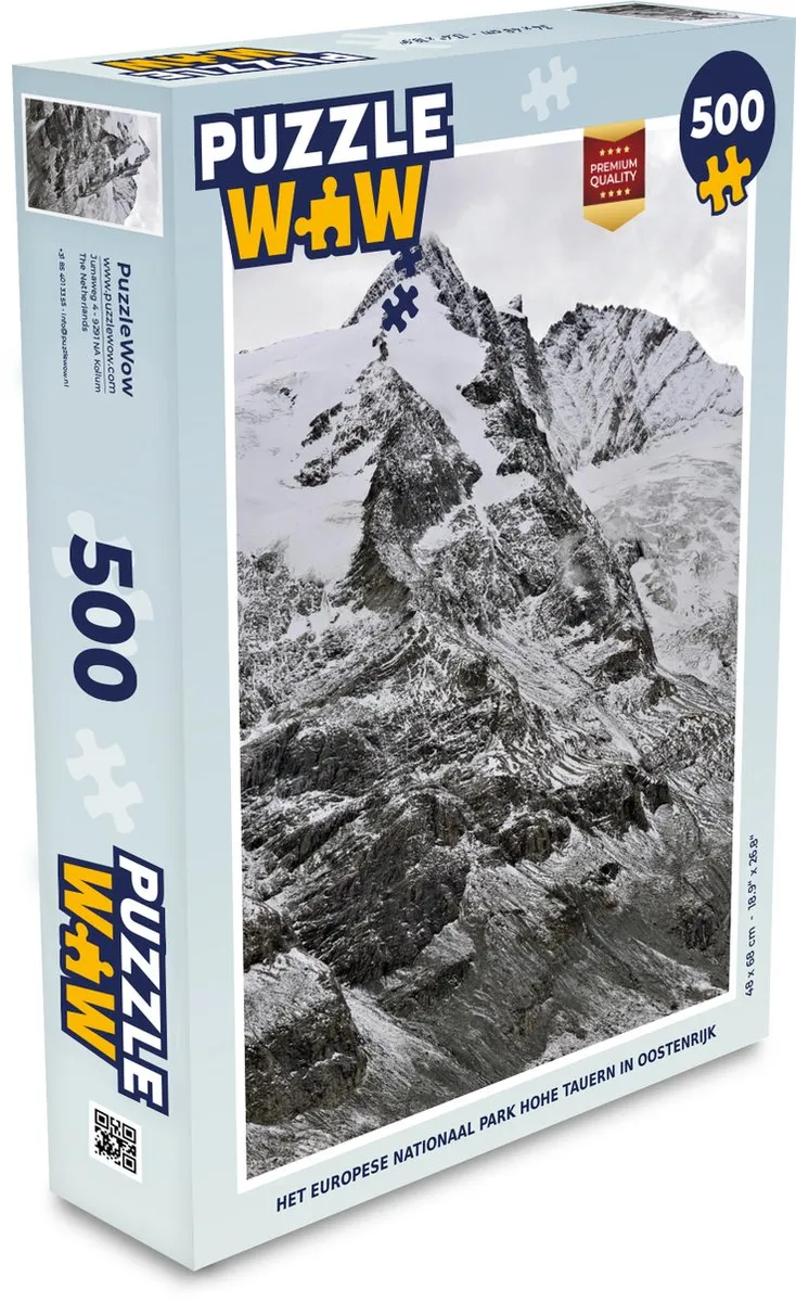 PuzzleWow Het Europese Nationaal Park Hohe Tauern Legpuzzel 500 Stuks
