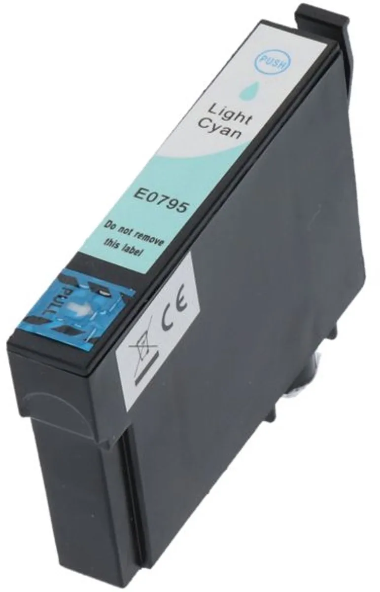 PrintAbout Epson T0795 Licht-cyaan Inktcartridge - 13ml